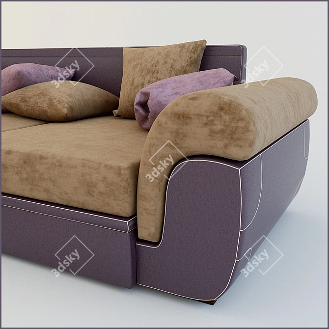 Bellus Denver Sofa: Modern Comfort 3D model image 2