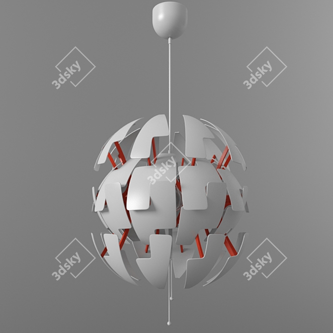 Modern Design: IKEA PS2014 Lamp 3D model image 1