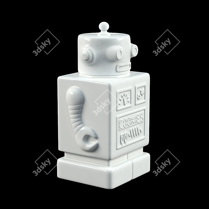 Tech-Savvy Kitchen Decor: Robot Bank 3D model image 2