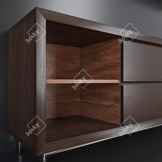 Floating TV Shelf 3D model image 2