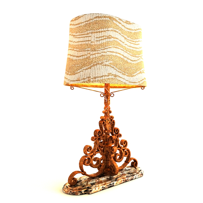 Elegant Classic Table Lamp 3D model image 2