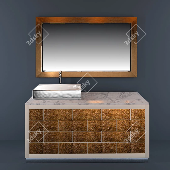 Milldue Ritz - Luxury Vanity Set 3D model image 1