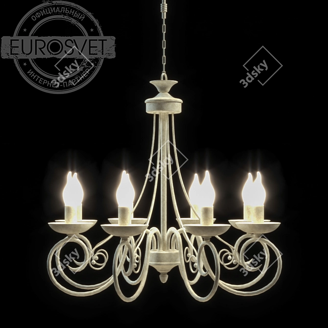 Modern Eurosvet Chandelier, 1000x1000 3D model image 1