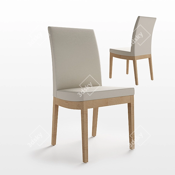 Modern Archival Chair 3D model image 1