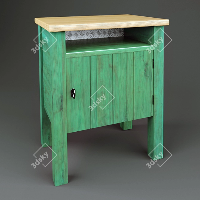 GURDAL Small Dresser - Compact and Stylish 3D model image 1