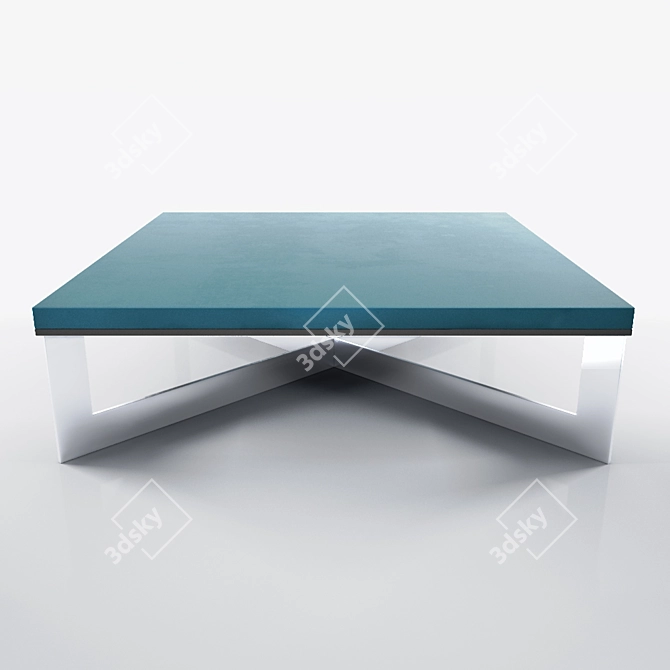 Square Coffee Table: Meridiani Cross 3D model image 1