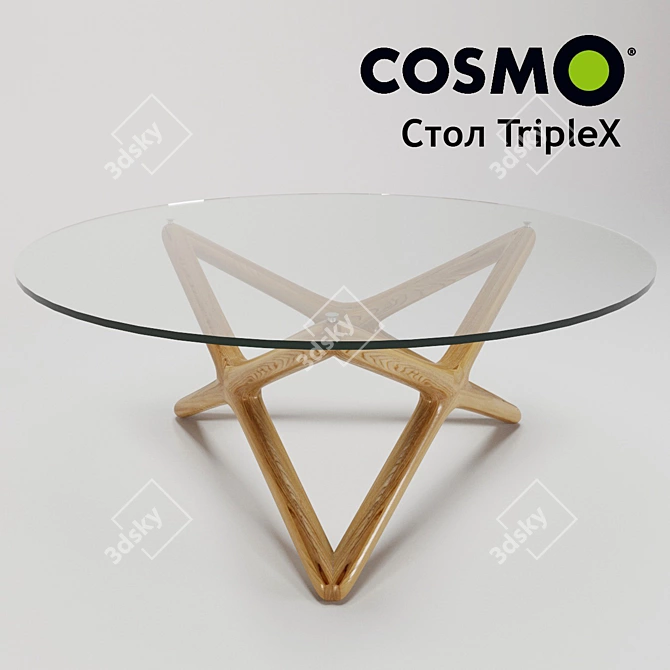 Versatile TripleX Table 3D model image 1