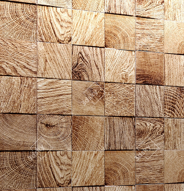 Wooden Panel: Natural Elegance 3D model image 3