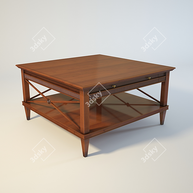 TOSATO DESIDERI Square Coffee Table 3D model image 1