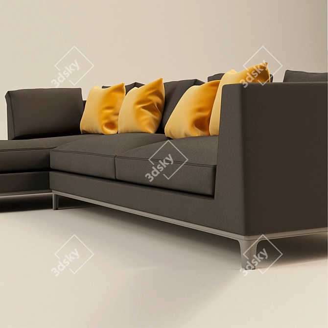 Sleek Modular Sofa by B&B Italia MAXALTO 3D model image 2