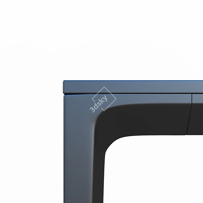 Sleek Rimadesio Long Island Table 3D model image 3