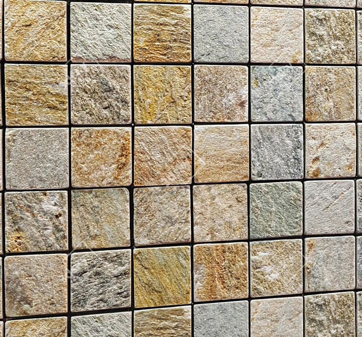 Title: Natural Stone Mosaic 3D model image 3