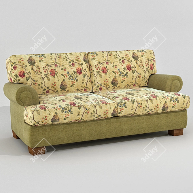 Alexandria Classic Sofa by RoyBosh 3D model image 1