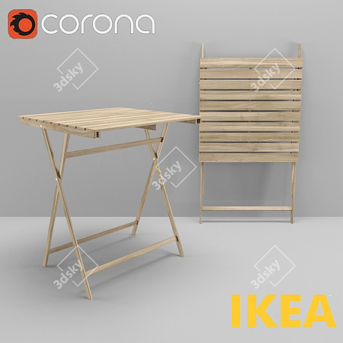 Sleek and Stylish Ikea ASKHOLMEN Table 3D model image 1