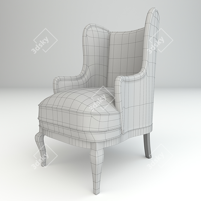 LCI Art No92 Chair - Modern Comfort and Style 3D model image 3