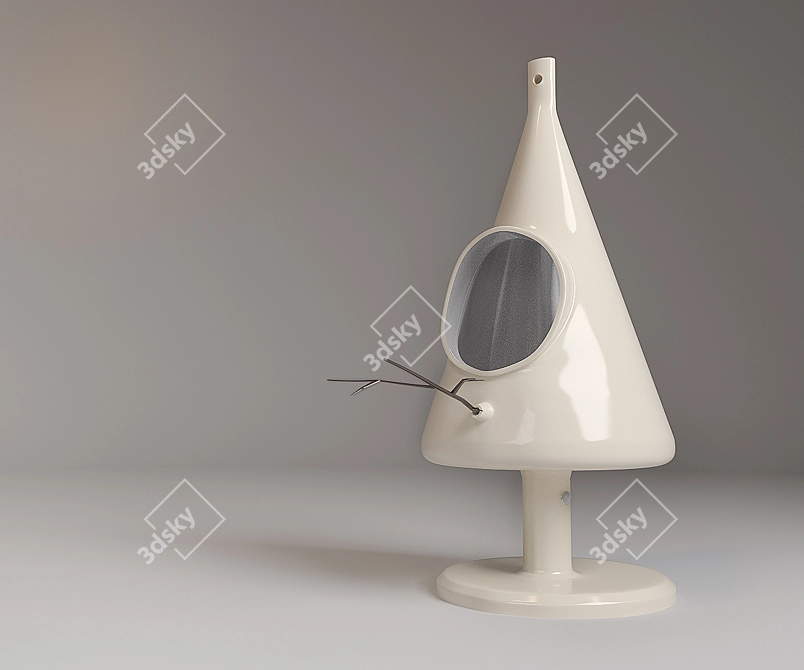 Portuguese Designer Bird House 3D model image 2