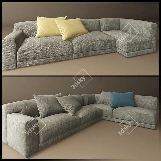 Modern Comfort: Poliform Paris Seoul 3D model image 2