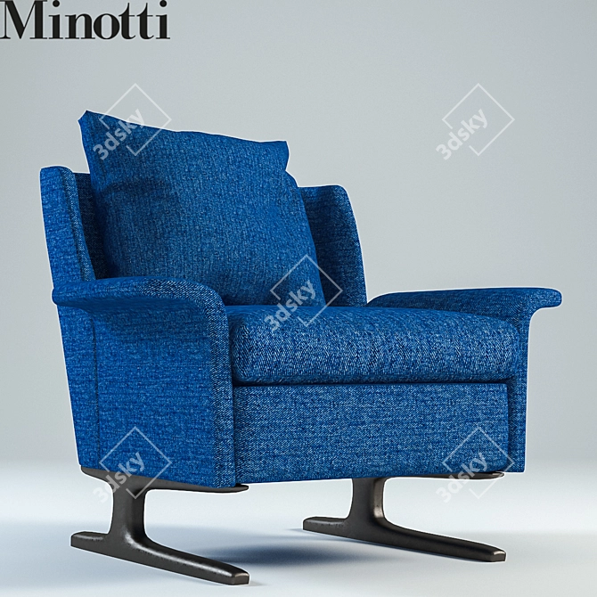 Cozy Spencer Arm Chair 3D model image 1