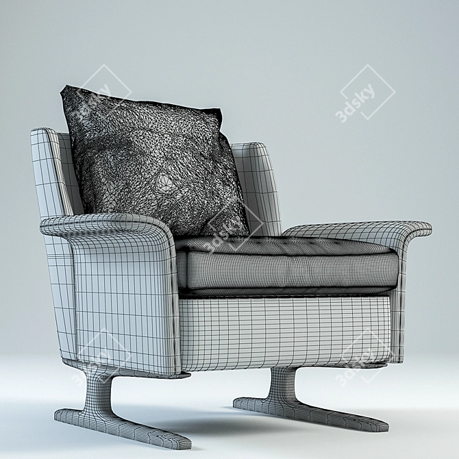 Cozy Spencer Arm Chair 3D model image 3