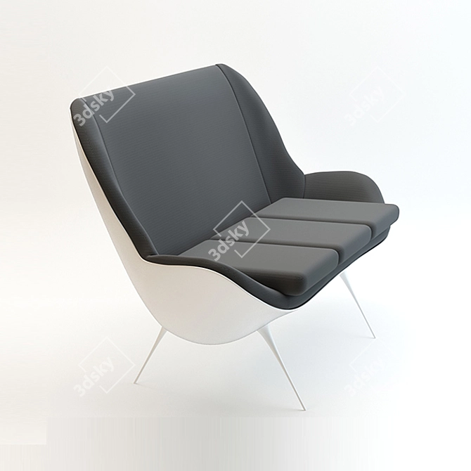 Modern 3D Max Sofa 3D model image 1