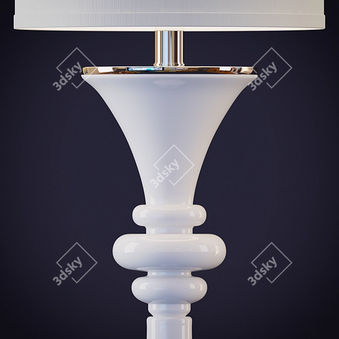 Elegant Gwyn Table Lamp, 100W 3D model image 2