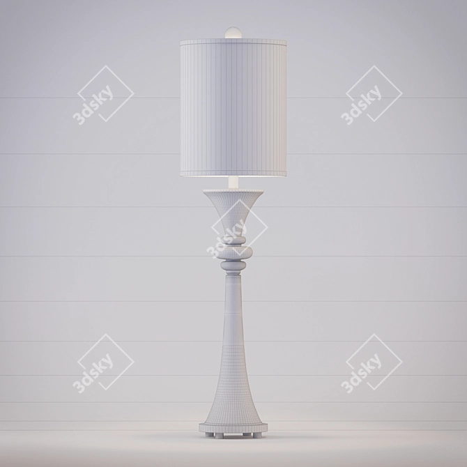 Elegant Gwyn Table Lamp, 100W 3D model image 3