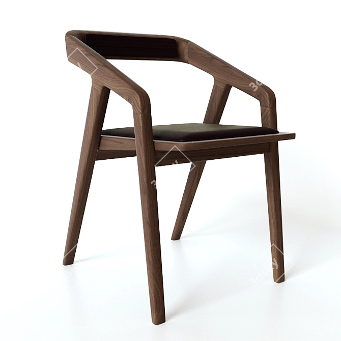 Sleek Katakana Chair by Sean Dare 3D model image 1
