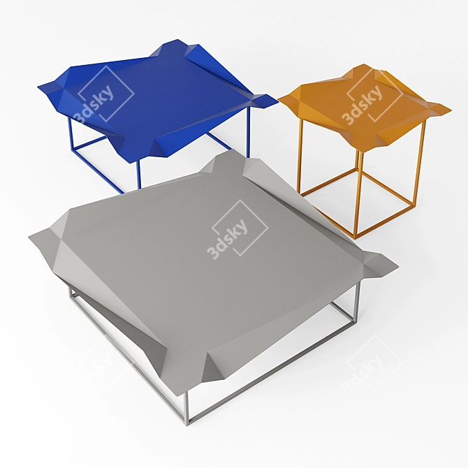 Sleek "Windy" Tables 3D model image 1