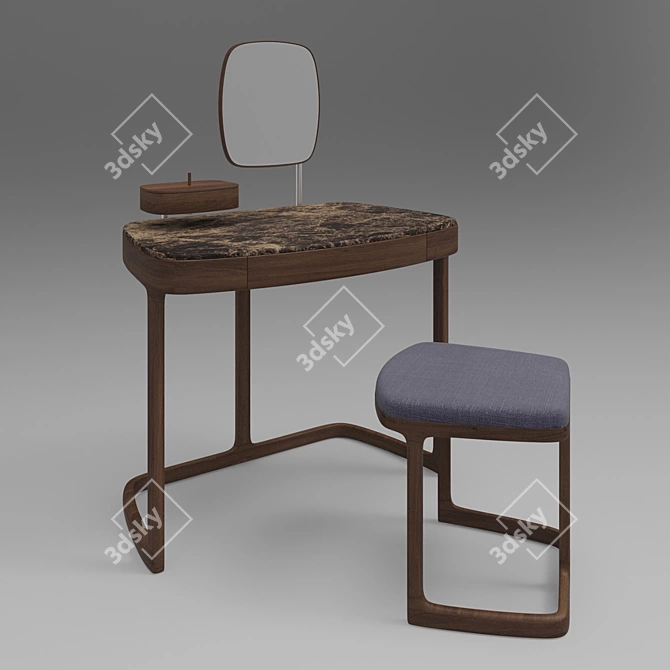 Elegance in Wood: Porada Maskara 3D model image 1