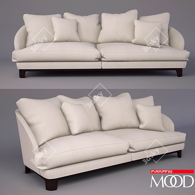 Harold Collection: Classy Sofa 3D model image 1