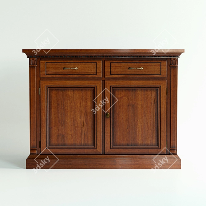 Classic Dresser: Elegant and Timeless 3D model image 2