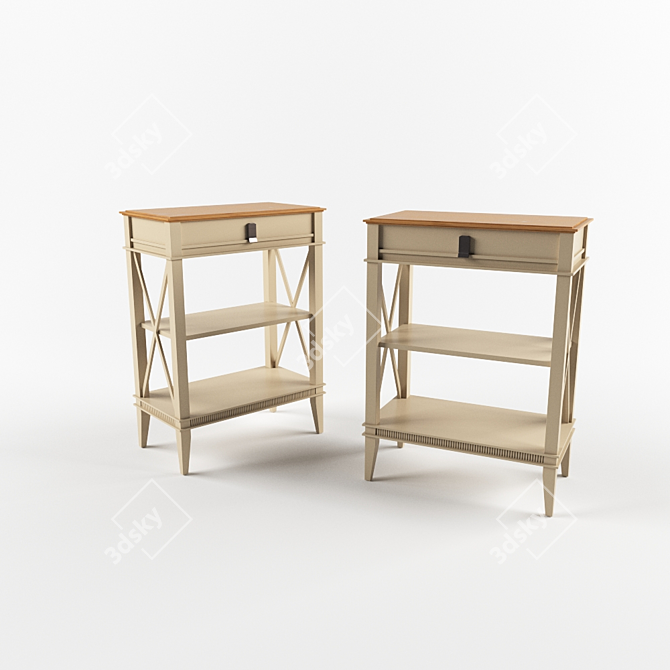 Tosato Table and Chest Set 3D model image 3