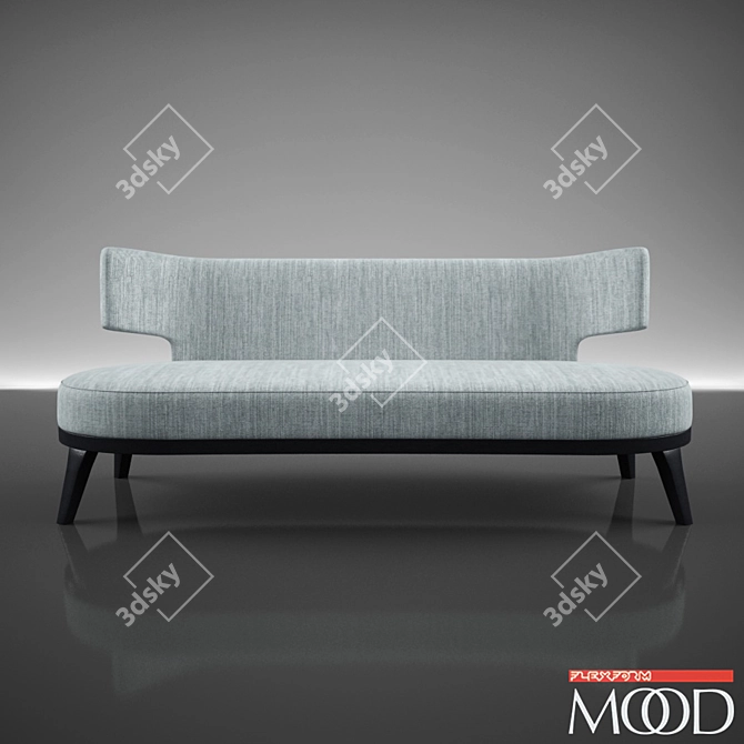 Modern Comfort: Flexform Mood Drop Sofa 3D model image 1