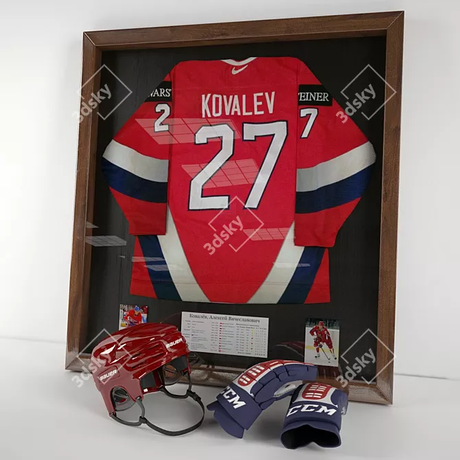 Title: Russia's Kovalev Hockey Jersey 3D model image 1