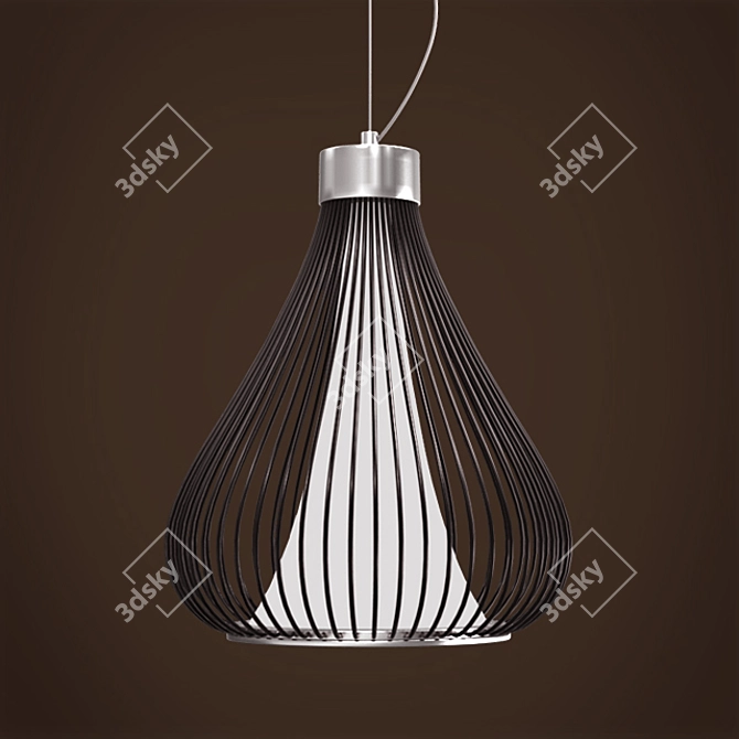 Elegant White Martines Pendant 3D model image 2