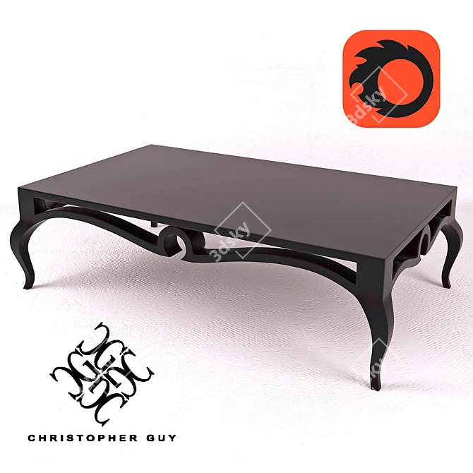 Elegant Piaget Table by Christopher Guy 3D model image 1