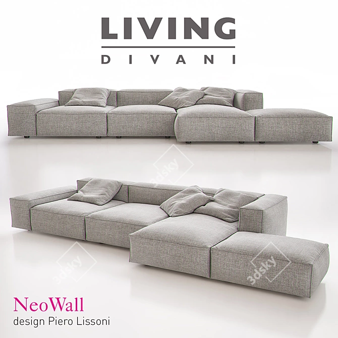 Modern Living Divani NeoWall Sofa 3D model image 1