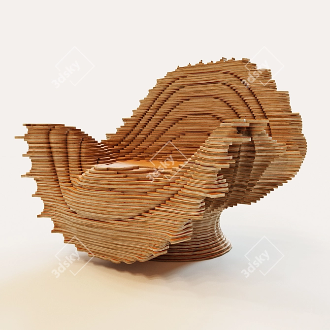 Parametric Seating: Customizable Comfort 3D model image 1