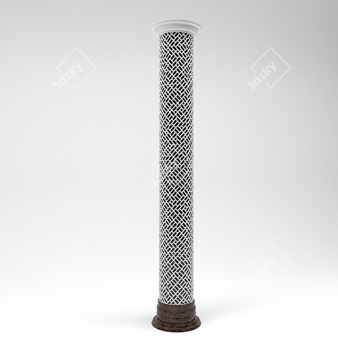 Elegant Interior Column: Timeless Beauty 3D model image 2