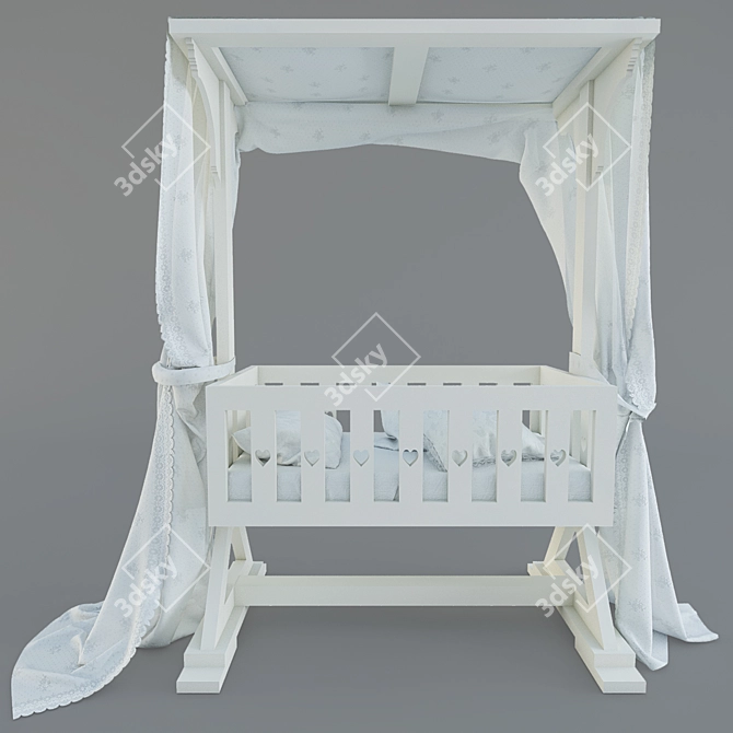 Candy Room Anna Baby Bed 3D model image 1