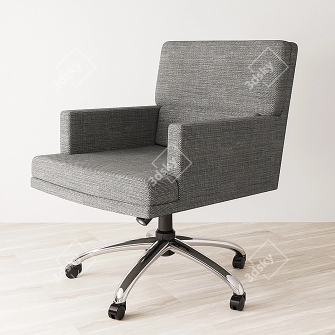 Elegant Swivel Chair | W24.5" D31" H37.5 3D model image 3