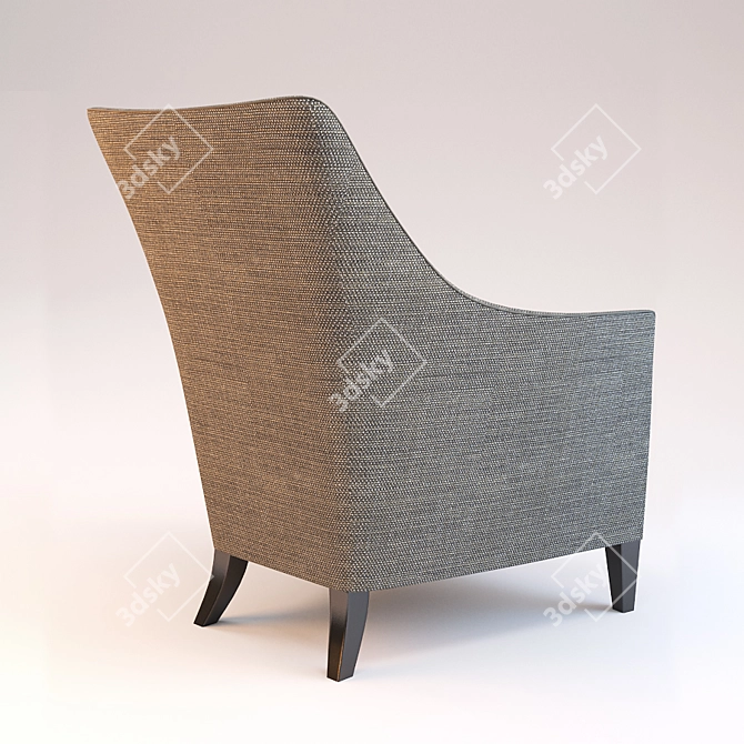 Modern Elegance: John Hutton's Armchair 3D model image 2