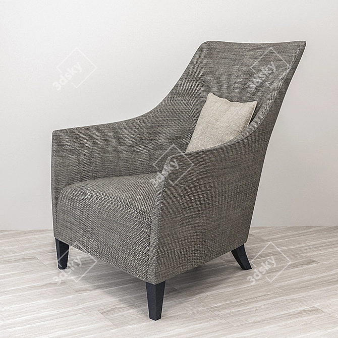 Modern Elegance: John Hutton's Armchair 3D model image 3