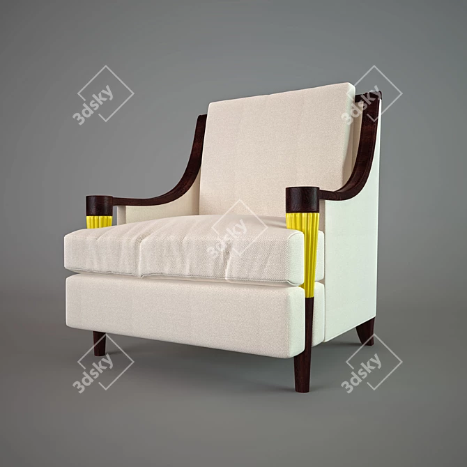 Signature Collection Armchair Baker 3D model image 1