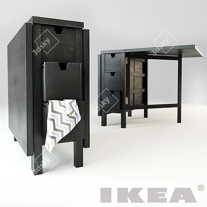 IKEA Norden Folding Table 3D model image 2