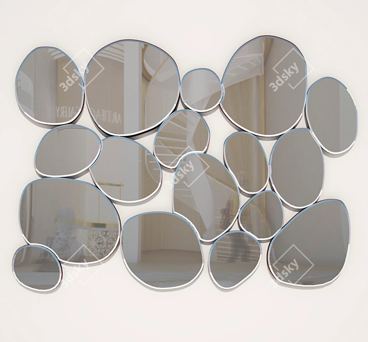 Modern Decor Mirror | Современное Зеркало 3D model image 1