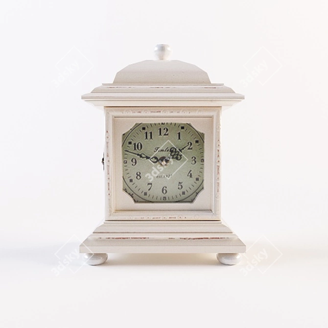 Time Keeper: Stylish Quartz Clock 3D model image 1