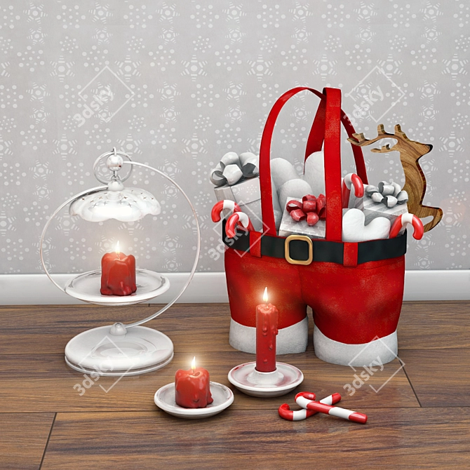 Title: Festive Holiday Decor
Description: Explore our collection of beautiful Christmas decorations to add a touch of magic to your holiday season. From 3D model image 1