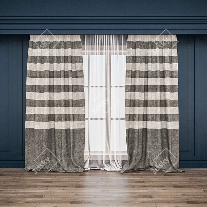 Classic Blind: Timeless Window Covering 3D model image 1