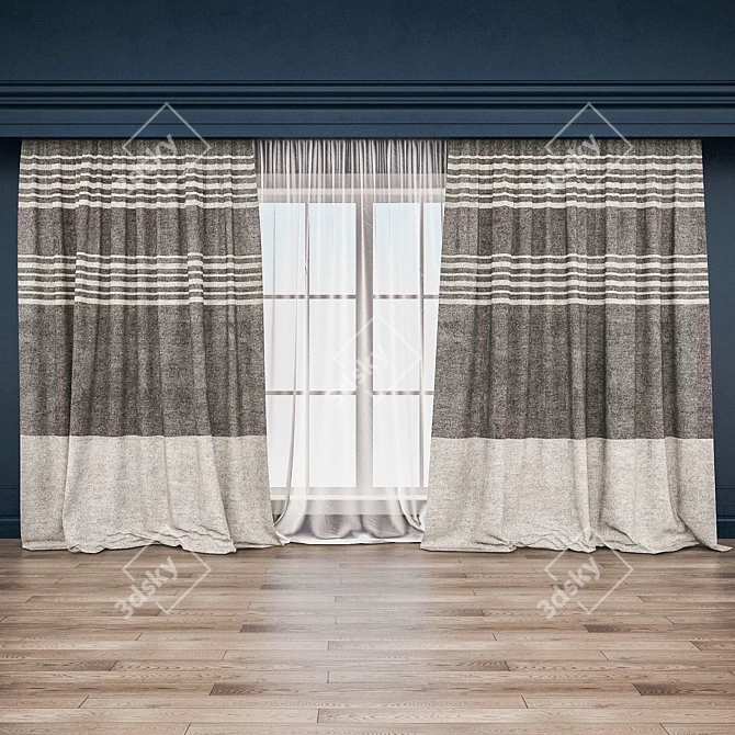 Classic Blind: Timeless Window Covering 3D model image 1